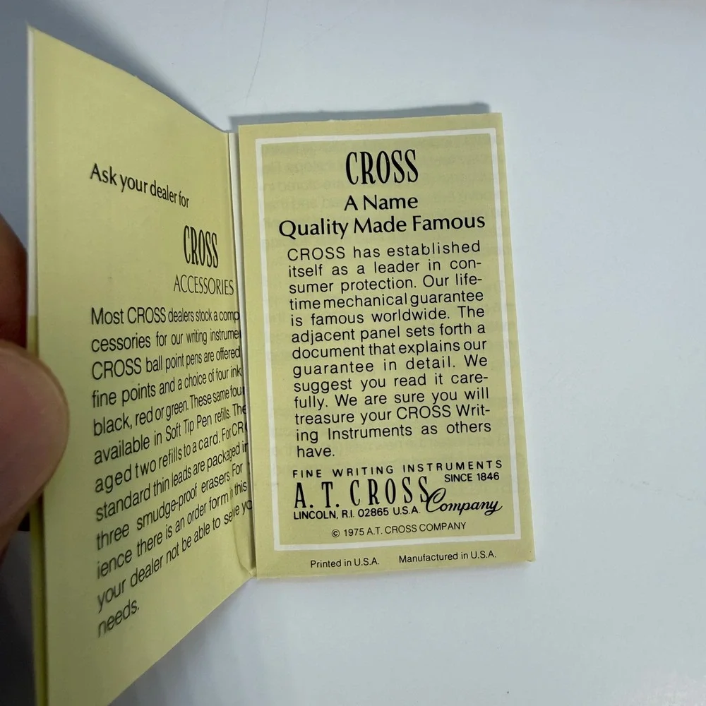 Vintage Cross Ball Pen 5.25